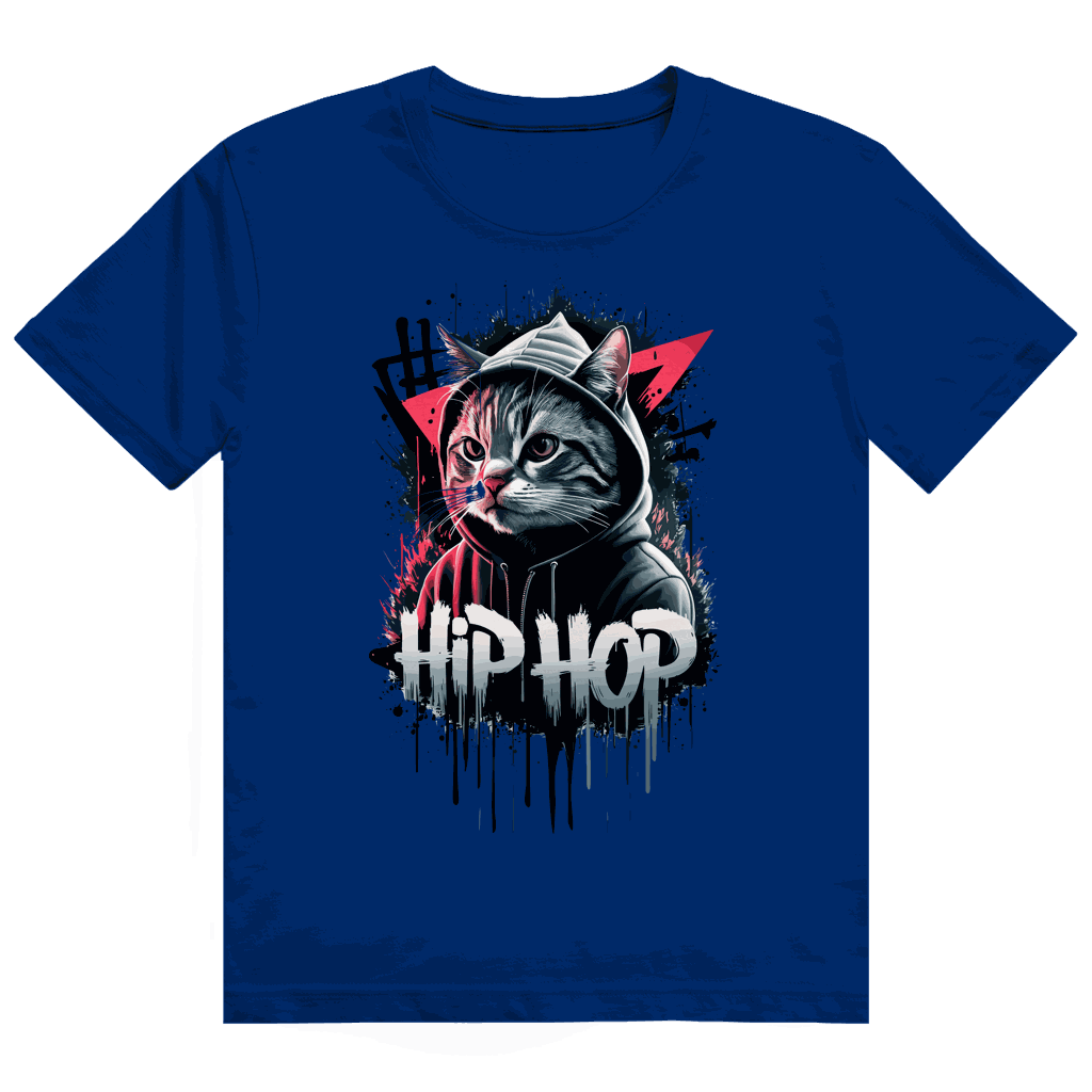 Heavy Cotton T-Shirt - Hip Hop Cat | Division420®