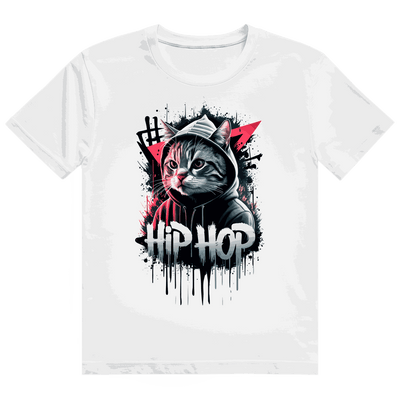 Heavy Cotton T-Shirt - Hip Hop Cat | Division420®