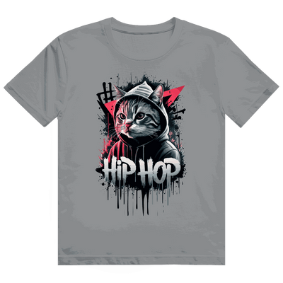 Heavy Cotton T-Shirt - Hip Hop Cat | Division420®