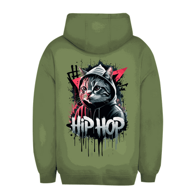 Unisex Oversize Hoodie - Hip Hop Cat | Division420®