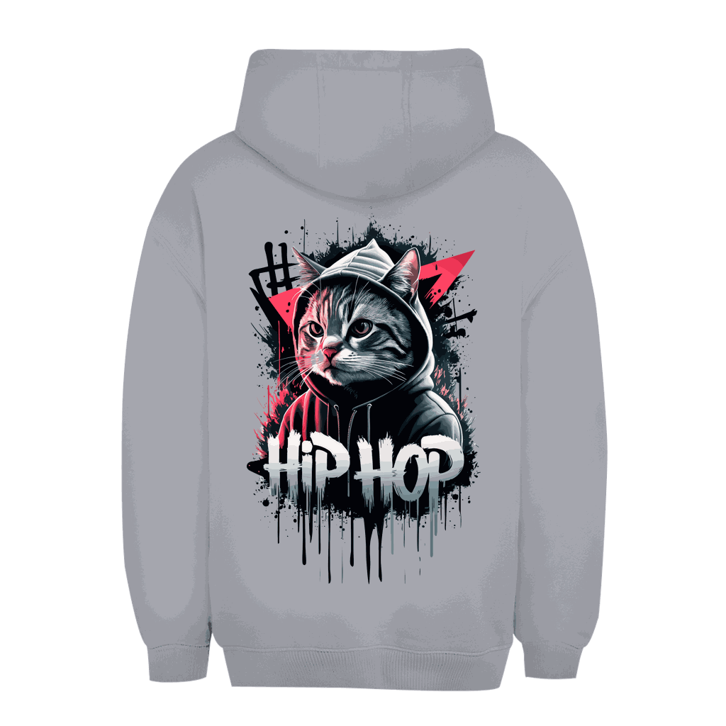 Unisex Oversize Hoodie - Hip Hop Cat | Division420®