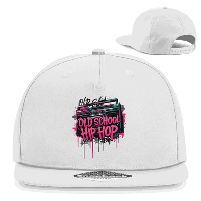 Division420 Snapback Cap Oldschool Hip Hop aus 100% Baumwoll-Twill mit flachem Schirm und Retro-Snapbackverschluss