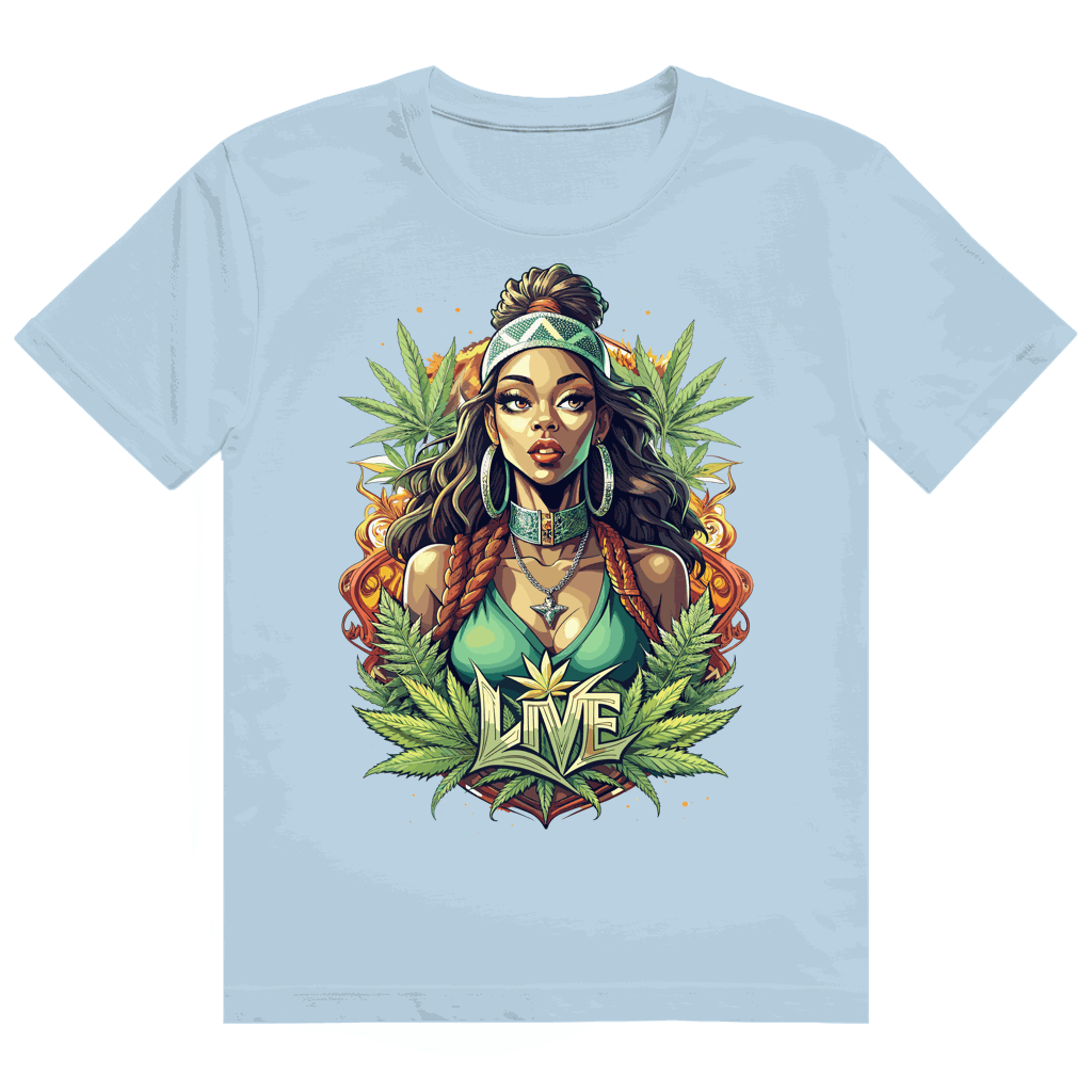 Heavy Cotton T-Shirt - Live Weed Art | Division420®
