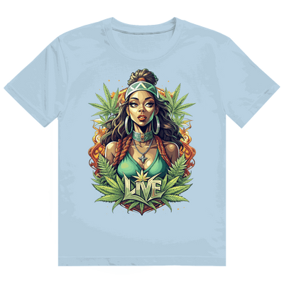 Heavy Cotton T-Shirt - Live Weed Art | Division420®