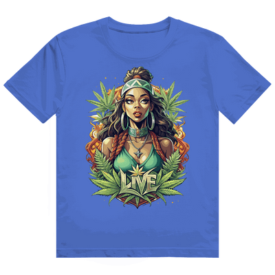 Heavy Cotton T-Shirt - Live Weed Art | Division420®