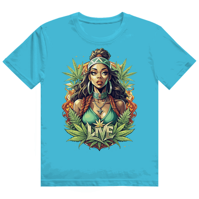 Heavy Cotton T-Shirt - Live Weed Art | Division420®