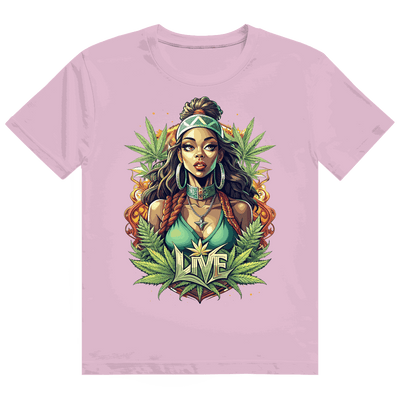 Heavy Cotton T-Shirt - Live Weed Art | Division420®