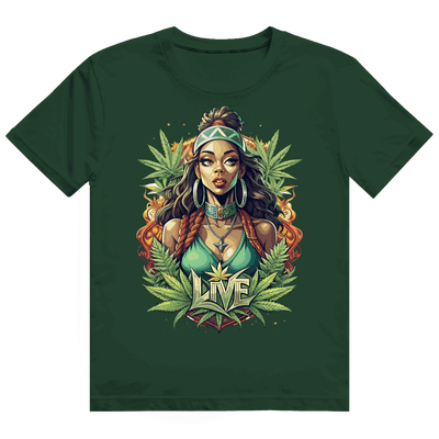 Heavy Cotton T-Shirt - Live Weed Art | Division420®
