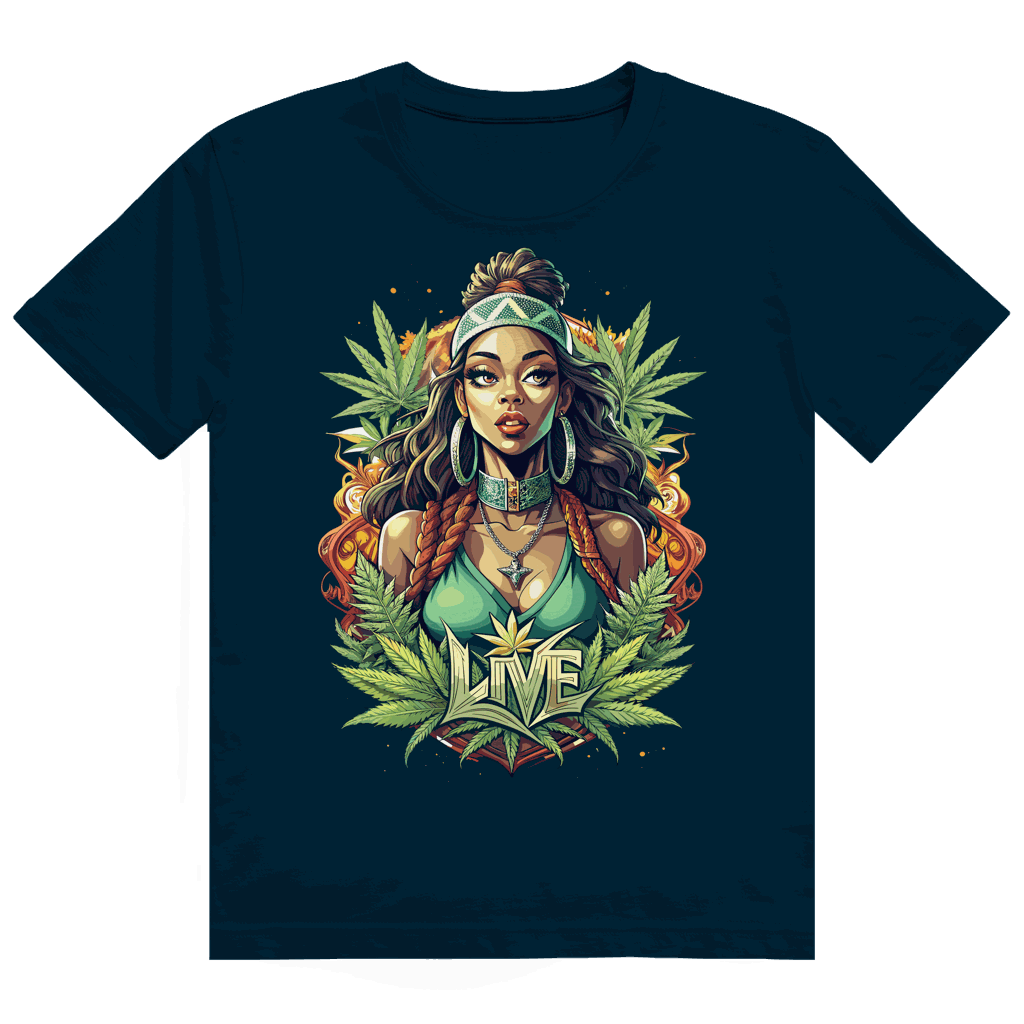 Heavy Cotton T-Shirt - Live Weed Art | Division420®