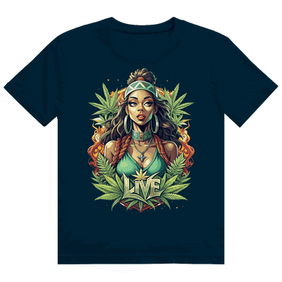 Heavy Cotton T-Shirt - Live Weed Art | Division420®