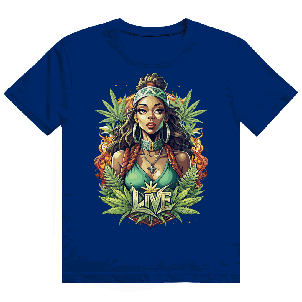 Heavy Cotton T-Shirt - Live Weed Art | Division420®