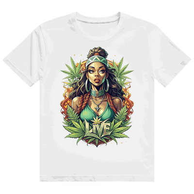 Heavy Cotton T-Shirt - Live Weed Art | Division420®