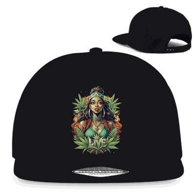 Snapback Rapper Cap - Live Weed Art | Division420®