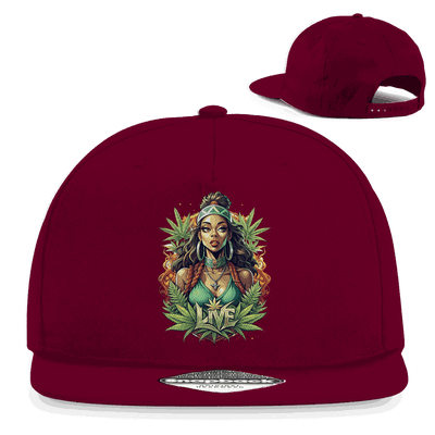 Snapback Rapper Cap - Live Weed Art | Division420®
