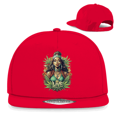 Snapback Rapper Cap - Live Weed Art | Division420®