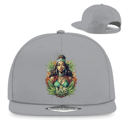 Snapback Rapper Cap - Live Weed Art | Division420®