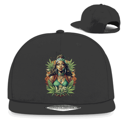 Snapback Rapper Cap - Live Weed Art | Division420®