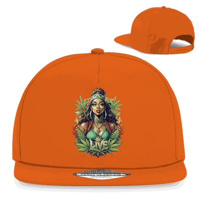 Snapback Rapper Cap - Live Weed Art | Division420®