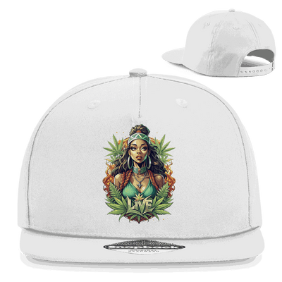 Snapback Rapper Cap - Live Weed Art | Division420®
