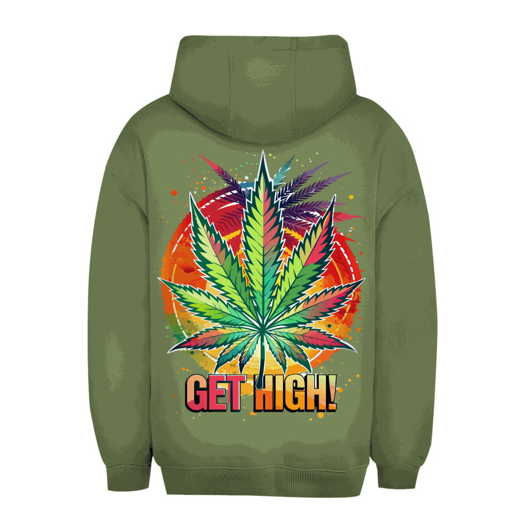 Unisex Oversize Hoodie - Get High! | Division420®