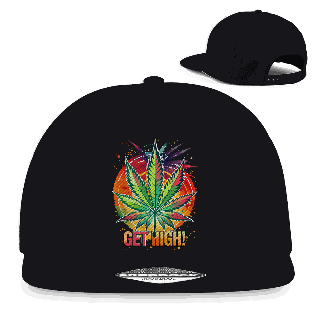 Snapback Rapper Cap - Get High! | Division420®