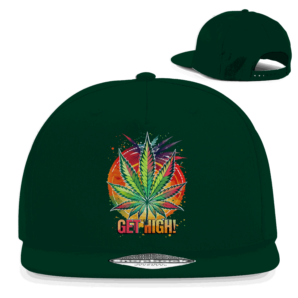 Snapback Rapper Cap - Get High! | Division420®