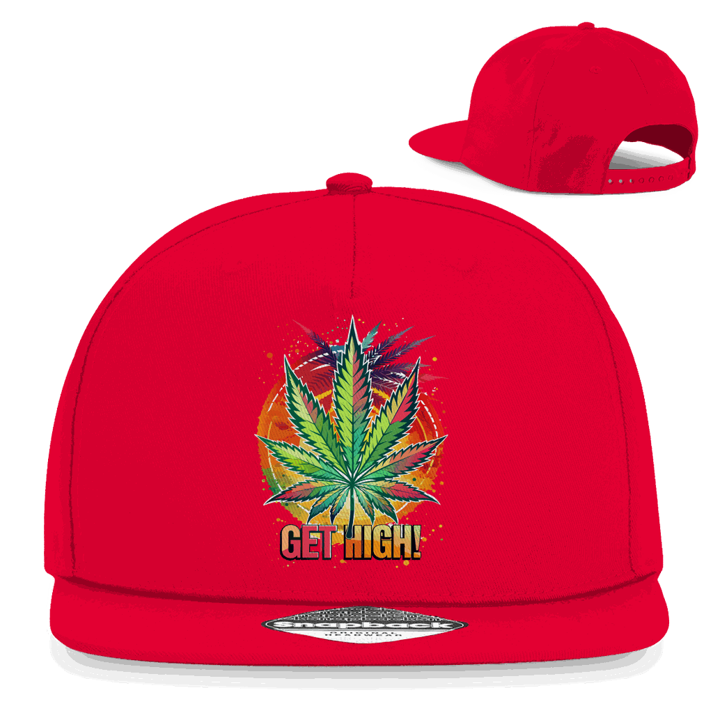 Snapback Rapper Cap - Get High! | Division420®