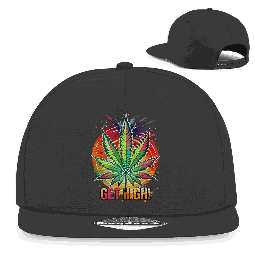 Snapback Rapper Cap - Get High! | Division420®
