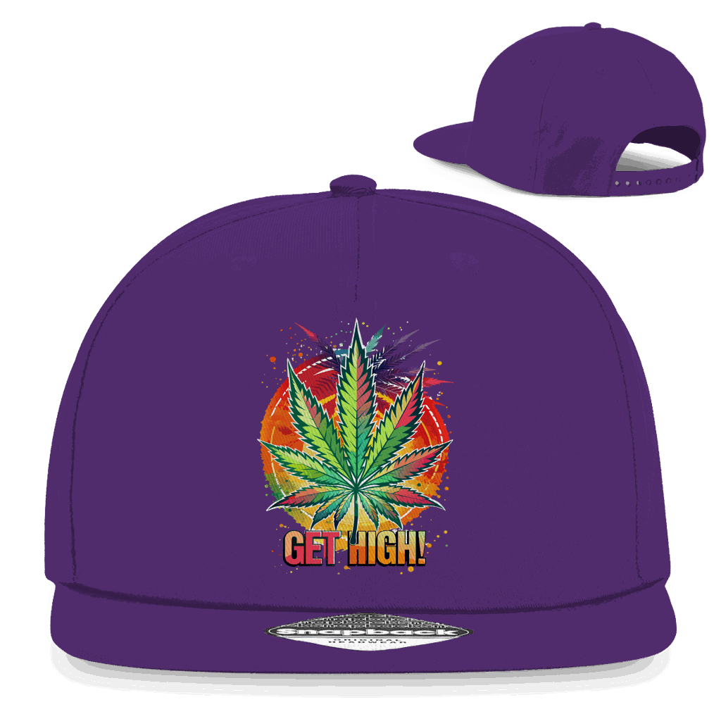 Snapback Rapper Cap - Get High! | Division420®