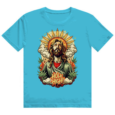Division420 Heavy Cotton T-Shirt Oh Holy High unisex aus 100% Baumwolle, nachhaltiger Streetstyle, komfortabler Tubular Fit