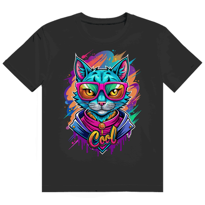 Größentabelle für das Heavy Cotton T-Shirt von Division420 mit Cat Cool Design