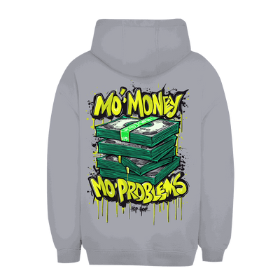 Unisex Oversize Hoodie No Money No Problems von Division420 mit Kapuze und Kängurutasche