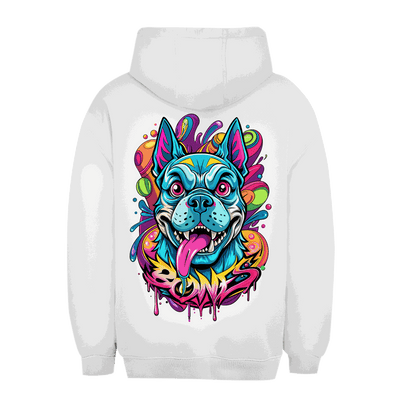 Unisex Oversize Hoodie Bones von Division420 in urbanem Style mit Kapuze und Kängurutasche