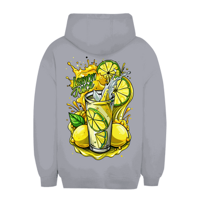 Unisex Oversize Hoodie Lemon Juce von Division420 in urbanem Stil mit Kapuze und Kängurutasche