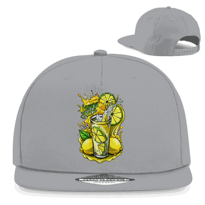 Division420 Snapback Cap Lemon Juce aus Baumwoll-Twill mit flachem Schirm und Retro-Snapback-Verschluss