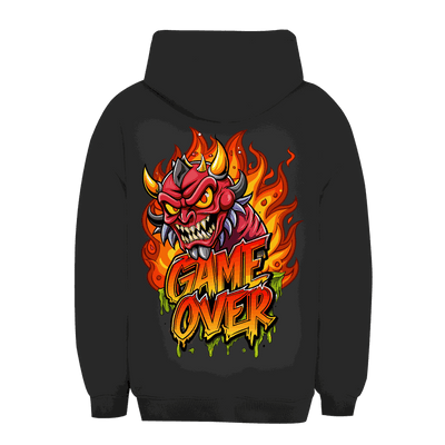 Unisex Oversize Hoodie Game Over von Division420 in entspannter Passform und nachhaltiger Baumwollmischung