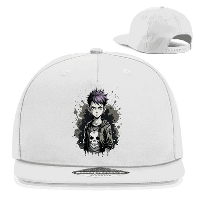 Division420 Snapback Cap EMO aus Baumwoll-Twill mit flachem Schirm und Retro-Snapbackverschluss