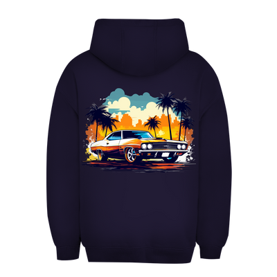 Unisex Oversize Hoodie Car Maniac von Division420 mit Kapuze und Kängurutasche
