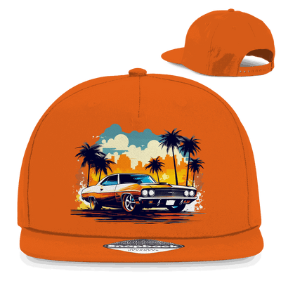 Division420 Snapback Cap Car Maniac aus Baumwoll-Twill mit flachem Schirm und Retro-Snapbackverschluss