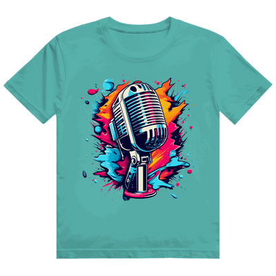 Heavy Cotton T-Shirt - Mic Art Print | Division420®