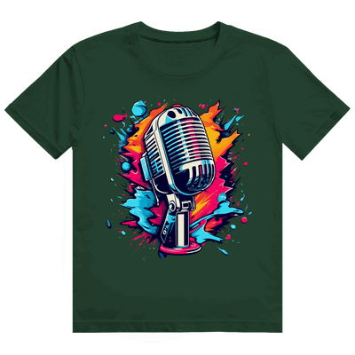 Heavy Cotton T-Shirt - Mic Art Print | Division420®