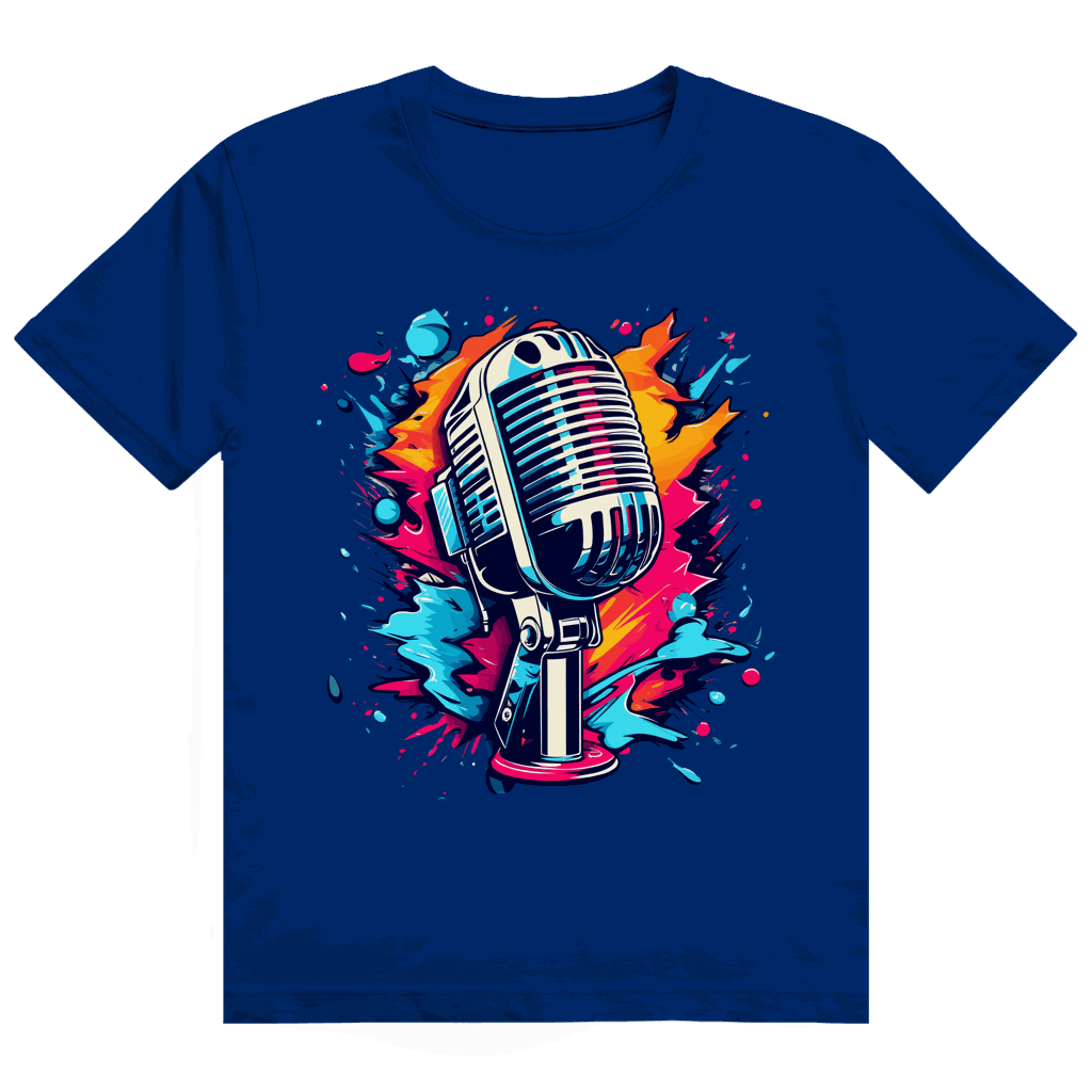 Heavy Cotton T-Shirt - Mic Art Print | Division420®