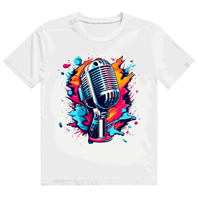 Heavy Cotton T-Shirt - Mic Art Print | Division420®
