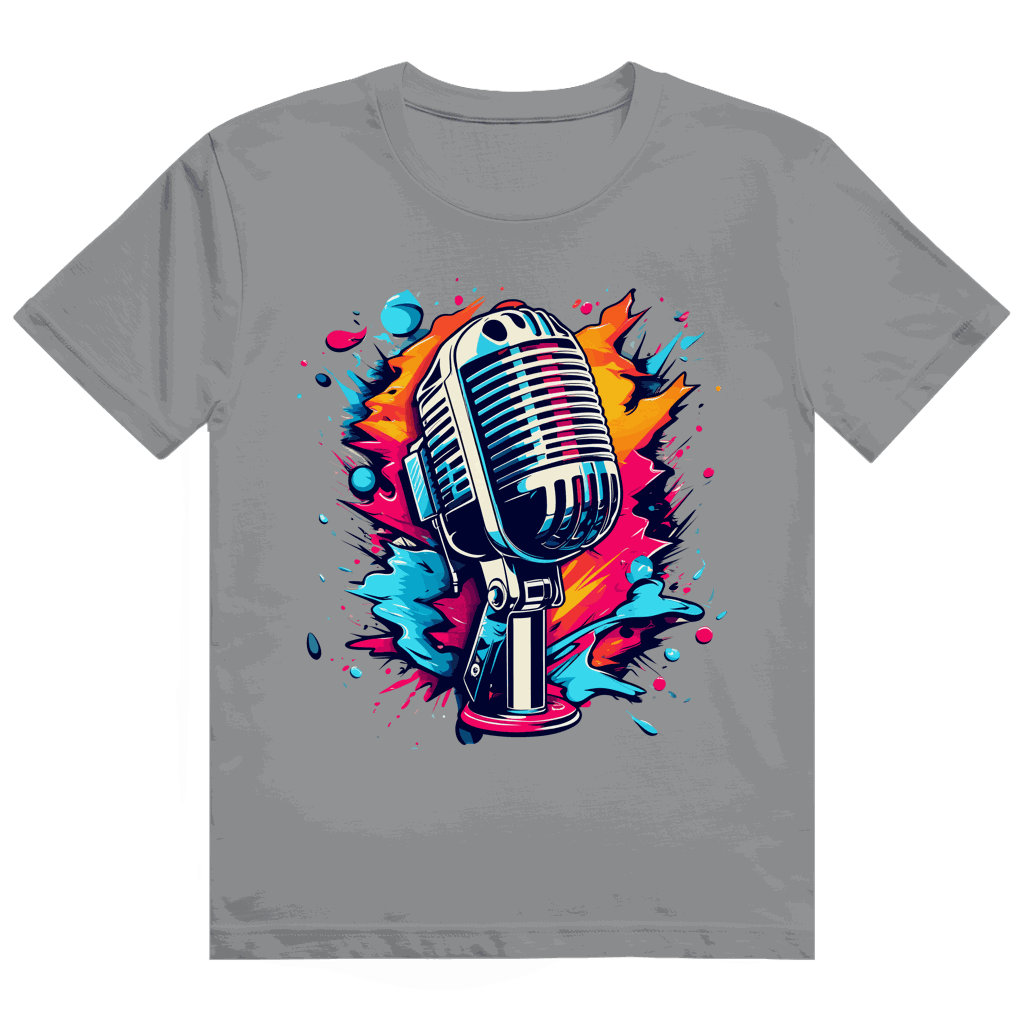 Heavy Cotton T-Shirt - Mic Art Print | Division420®