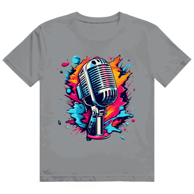 Heavy Cotton T-Shirt - Mic Art Print | Division420®