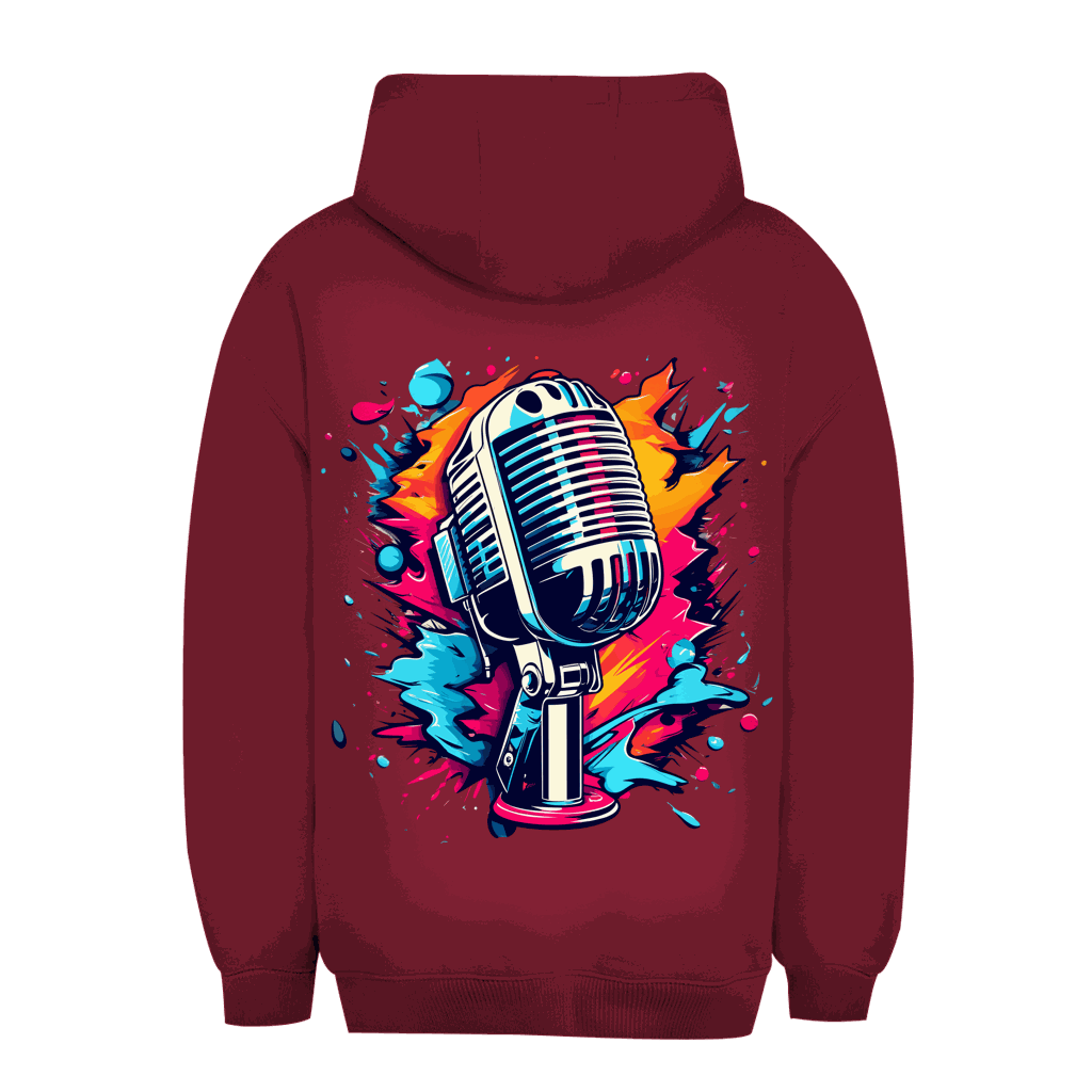 Unisex Oversize Hoodie - Mic Art Print | Division420®