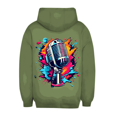 Unisex Oversize Hoodie - Mic Art Print | Division420®