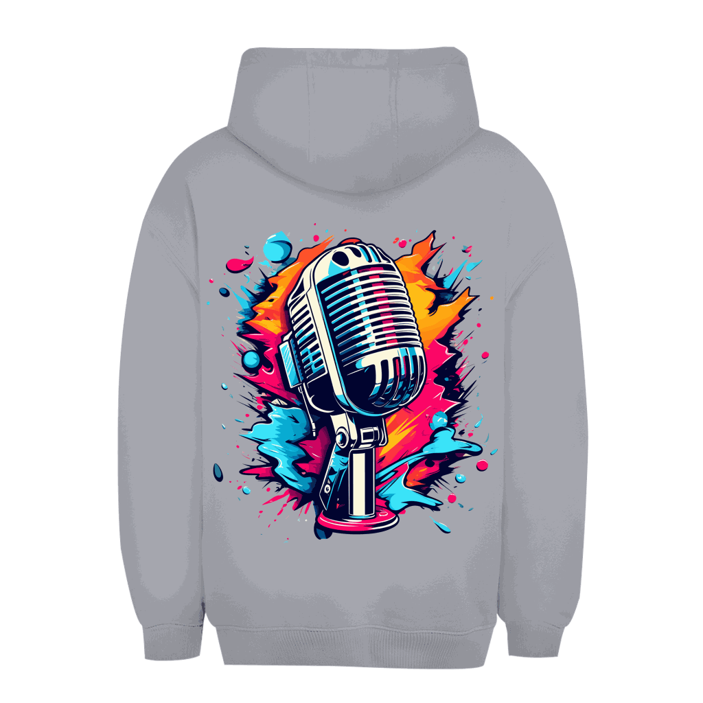 Unisex Oversize Hoodie - Mic Art Print | Division420®