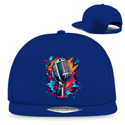 Snapback Rapper Cap - Mic Art Print | Division420®