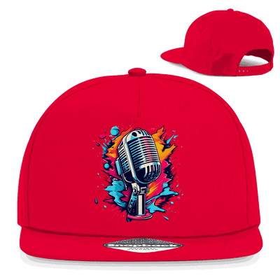 Snapback Rapper Cap - Mic Art Print | Division420®